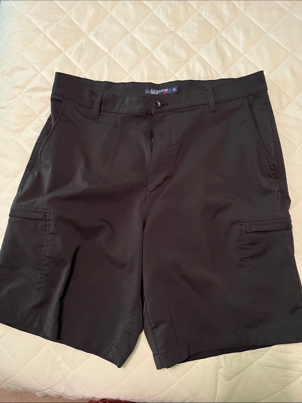 Men's Black Chaps Golf Shorts